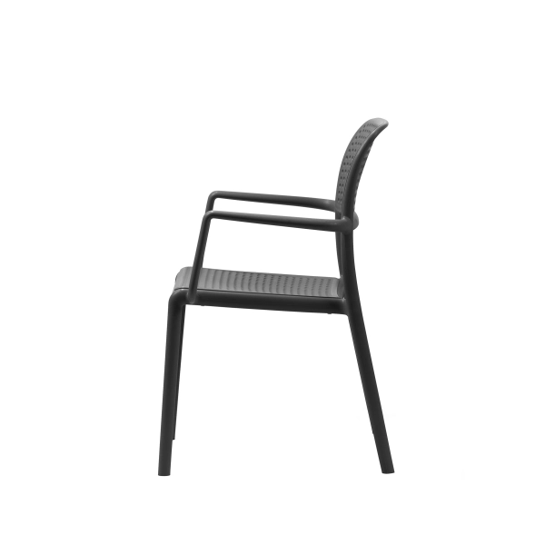 Krzesło ogrodowe z podłokietnikiem BORA WHITE biały, Nardi